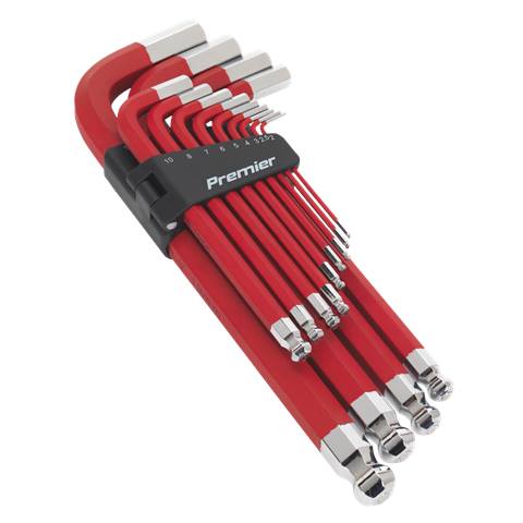 Premier Jumbo Anti-Slip Ball-End Hex Key Set 13pc