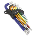 Premier Imperial Long Ball-End Hex Key Set 9pc