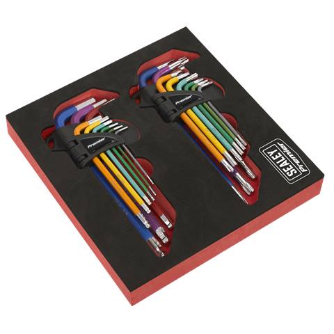 Premier TRX-Star* & Ball-End Hex Key Set 18pc Long Anti-Slip