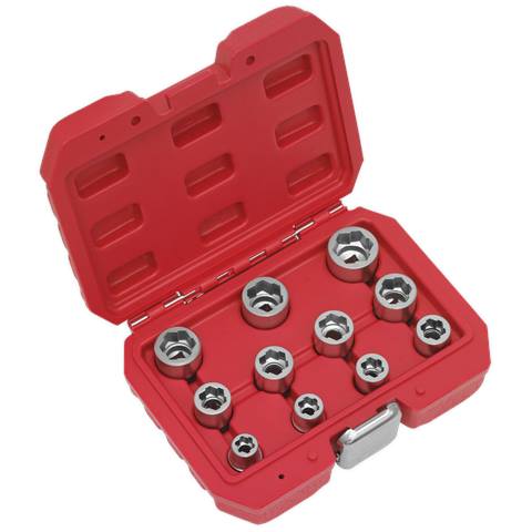 Premier Bolt Extractor Socket Set 3/8"Sq Drive 11pc