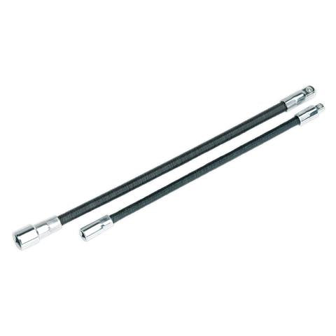 Premier Flexible Extension Adaptor Set 1/4"Sq x 254mm & 3/8"Sq x 305mm 2pc