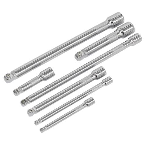 Premier Wobble/Rigid Extension Bar Set 1/4", 3/8" & 1/2"Sq Drive 7pc
