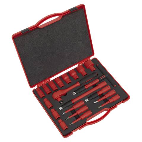 Premier Insulated Socket Set 1/2"Sq Drive 20pc - VDE Approved