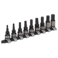Premier Black Hex Key Socket Bit Set 3/8"Sq Drive 9pc