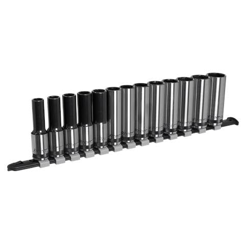 Premier Black Deep Socket Set 1/2"Sq Drive 13pc