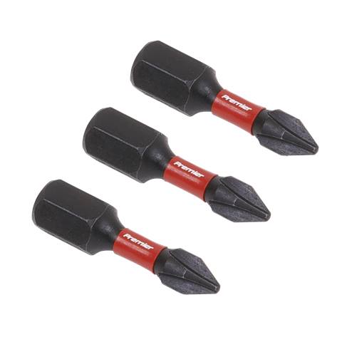 Premier Phillips Impact Power Tool Bits #1 x 25mm 3pc