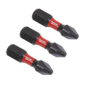 Premier Pozi Impact Power Tool Bits #2 x 25mm 3pc