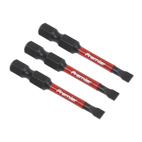 Premier Slotted Impact Power Tool Bits 4.5 x 50mm 3pc