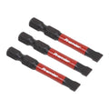 Premier Slotted Impact Power Tool Bits 6.5 x 50mm 3pc