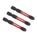 Premier Phillips Impact Power Tool Bits #3 x 50mm 3pc