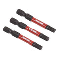 Premier Hex Impact Power Tool Bits 5 x 50mm 3pc