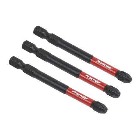 Premier Pozi Impact Power Tool Bits #3 x 75mm 3pc
