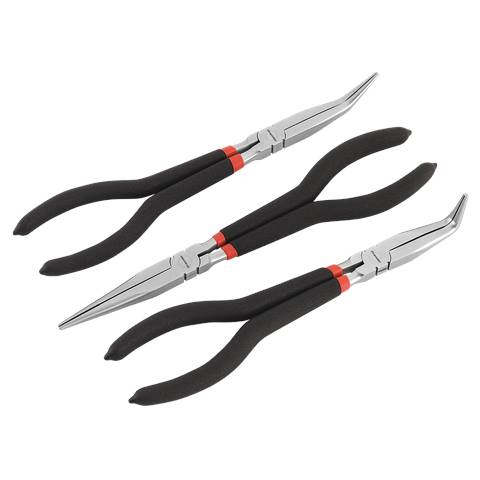 Premier Needle Nose Pliers Set Ni-Fe Finish 280mm 3pc