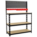 Steel Workbench with Pegboard 1m