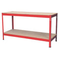 Steel Workbench with Wooden Top 1.53m