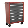 American PRO® Rollcab 7 Drawer - Red/Grey