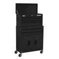 American PRO® Topchest & Rollcab Combination 6 Drawer - Black