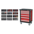 Premier™ Rollcab 6 Drawer with 298pc Tool Kit