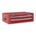 Superline PRO® Mid-Box Tool Chest 2 Drawer - Red