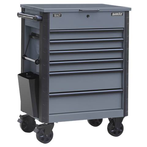 Superline Pro® Tool Trolley 6 Drawer - Grey