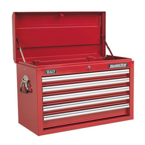 Superline PRO® Topchest 5 Drawer - Red