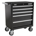 Superline PRO® Rollcab 5 Drawer - Black