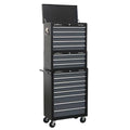 American PRO® Tool Chest Combination 16 Drawer - Black/Grey