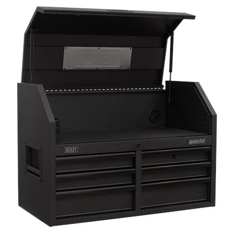 Superline PRO® Black Edition Topchest with 6 Soft Close Drawers & Power Bar 910mm