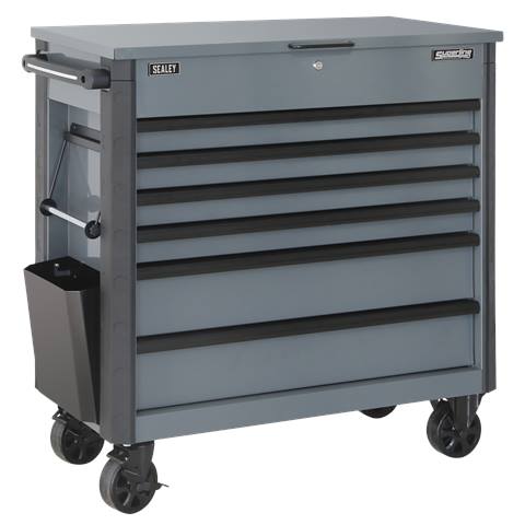 Tool Trolley 6 Drawer - Grey