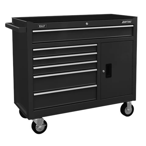 American PRO® Rollcab 6 Drawer - Black