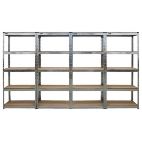 Racking Unit 5 Shelf 150kg Capacity Per Level - Set of 4