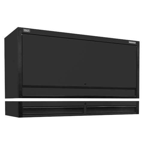 Superline PRO® Black Edition Top Hutch & 2 Drawer Riser 1549mm
