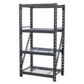 Heavy-Duty Racking Unit with 4 Mesh Shelves 640kg Capacity Per Level