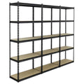 Racking Unit with 5 Shelves 340kg Capacity Per Level - Set of 3