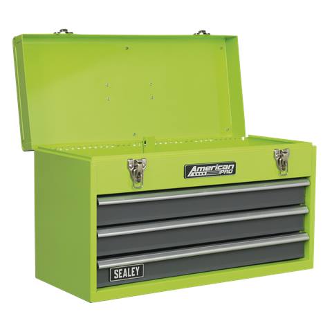 American PRO® Tool Chest 3 Drawer - Green/Grey
