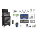 Superline PRO® Topchest & Rollcab Combination 15 Drawer with 148pc Tool Kit - Black
