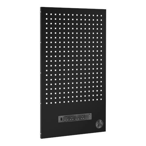 Superline PRO® Black Edition Modular Back Panel with Power Bar 600mm