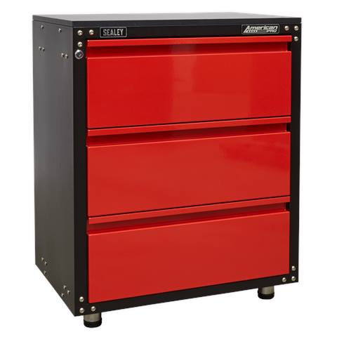 American PRO® Modular Cabinet with Worktop 3 Drawer 665mm