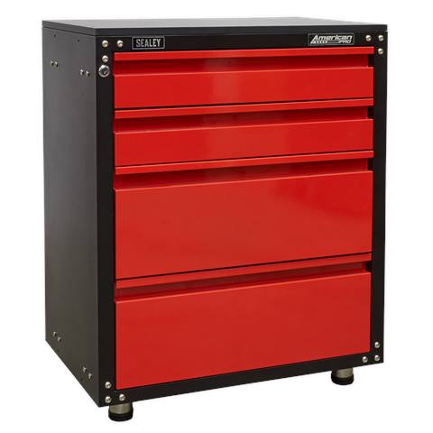 American PRO® Modular Cabinet with Worktop 4 Drawer 665mm