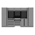 Superline PRO® Black Edition Storage System with Stainless Worktop 3.24m