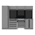 Superline PRO® Black Edition Storage System with Stainless Worktop 2.64m