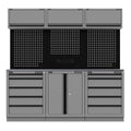 Superline PRO® Black Edition Storage System with Stainless Worktop 2.04m