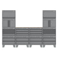Superline PRO® Storage System with Rubber Wood Worktop 2.7m