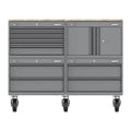 Superline PRO® Storage System with Rubber Wood Worktop 1.36m