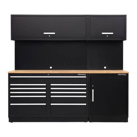 Premier™ Storage System with Hardwood Worktop 2.33m