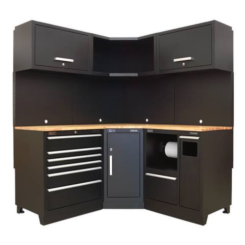 Premier™ Corner Storage System with Hardwood Worktop 1.71m