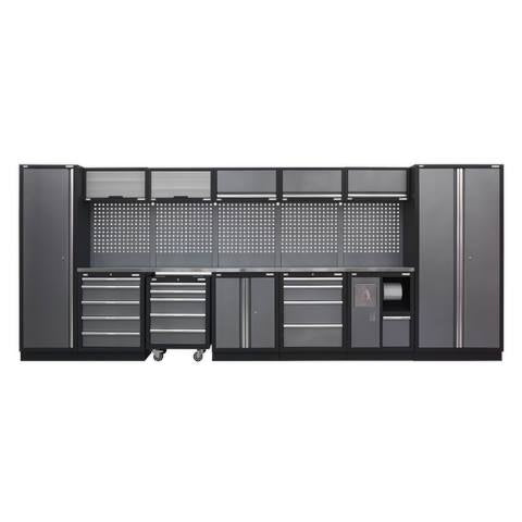 Superline PRO® Storage System with Stainless Worktop 4.92m