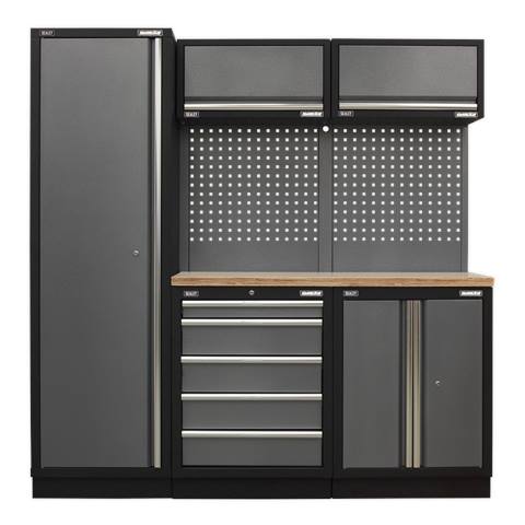 Superline PRO® Storage System with Wood Worktop 1.96m