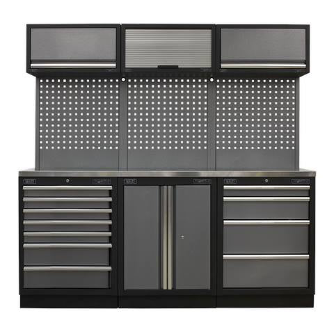 Superline PRO® Storage System with Stainless Worktop 2.04m