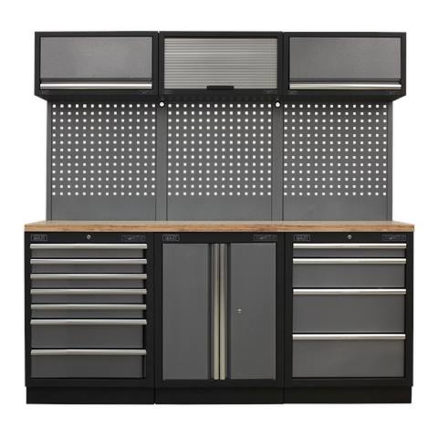 Superline PRO® Storage System with Wood Worktop 2.04m